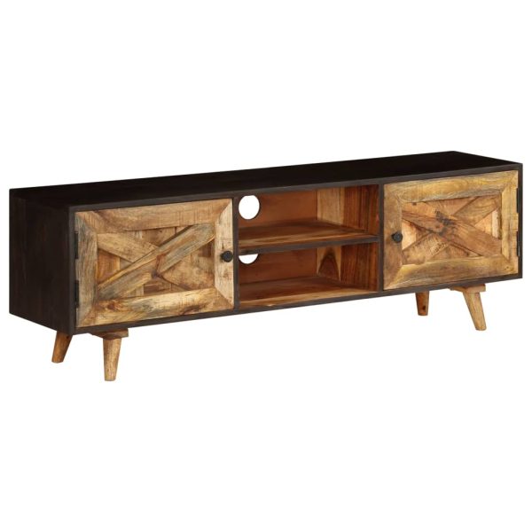 Tv-Meubel 140X30X45 Cm Massief Mangohout - Afbeelding 10