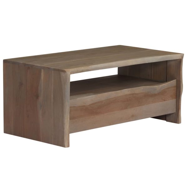 Salontafel Met Natuurlijke Rand 90X50X40 Cm Acaciahout - Afbeelding 7