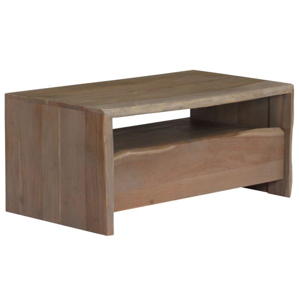 Salontafel Met Natuurlijke Rand 90X50X40 Cm Acaciahout - Afbeelding 8