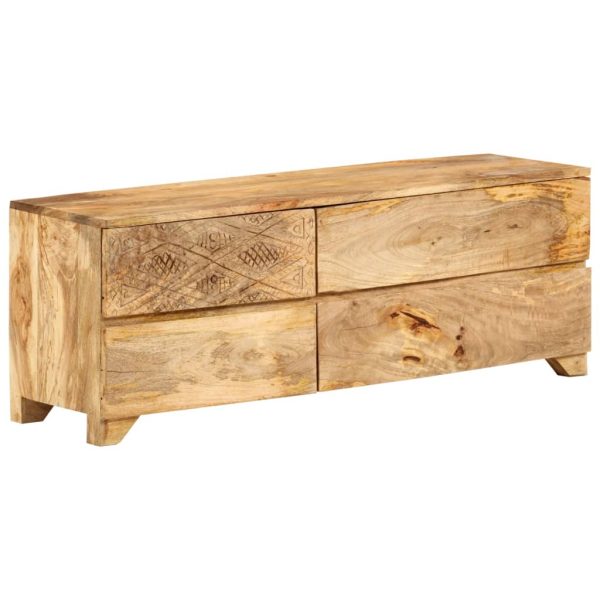 Tv-Meubel 110X30X40 Cm Massief Mangohout - Afbeelding 11