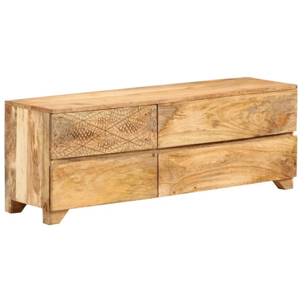 Tv-Meubel 110X30X40 Cm Massief Mangohout - Afbeelding 10