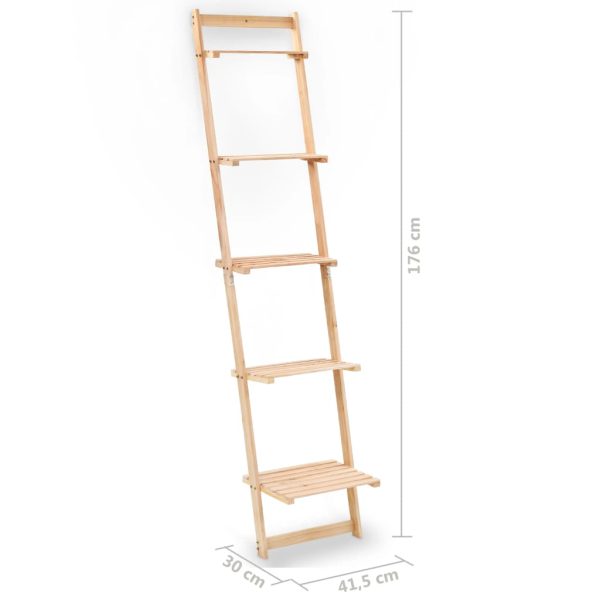 Wandrek Ladder 41,5X30X176 Cm Cederhout - Afbeelding 6