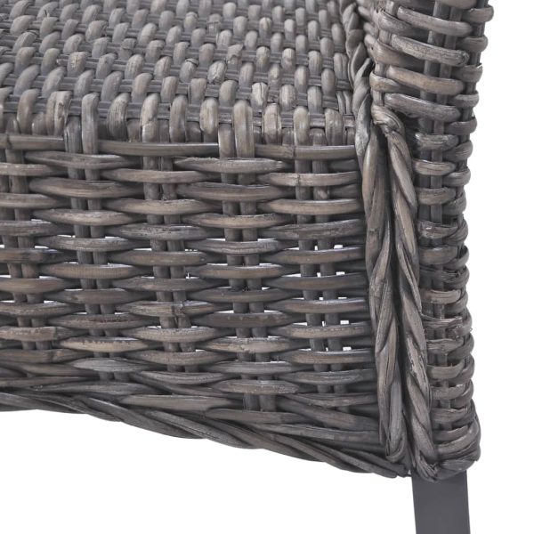 Eetkamerstoelen Kubu Rattan En Mangohout - Afbeelding 7