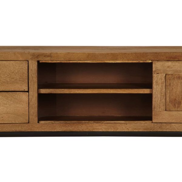 Tv-Meubel 140X30X40 Cm Massief Mangohout - Afbeelding 12