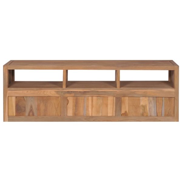 Tv-Meubel 120X30X40 Cm Teakhout Met Natuurlijke Afwerking - Afbeelding 9