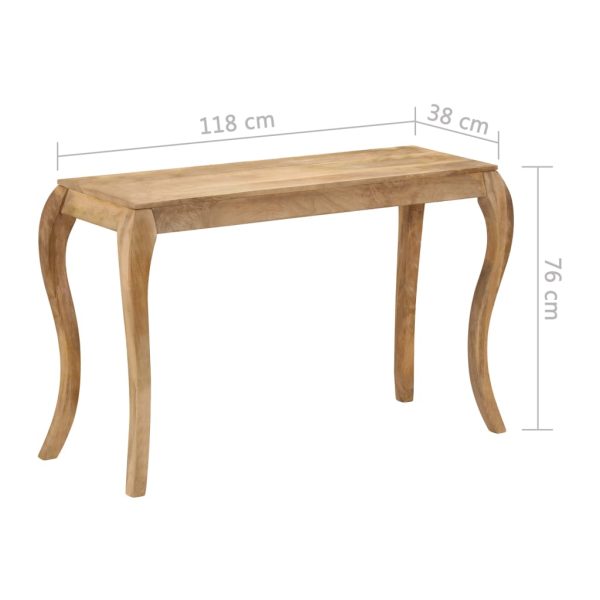 Wandtafel 118X38X76 Cm Massief Mangohout - Afbeelding 6