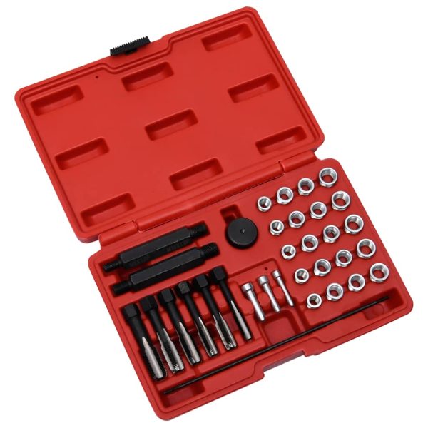 33-Delige Gloeibougie Schroefdraadreparatieset M8 M10 M12