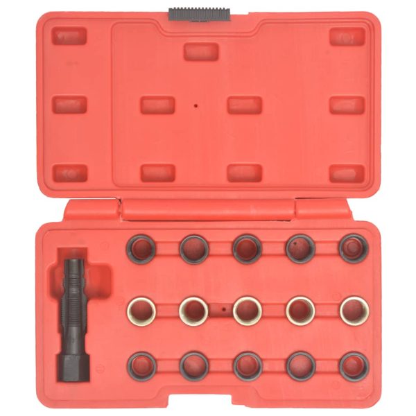 16-Delige Bougiedraad Reparatieset M14X1,25 Terracotta - Afbeelding 3