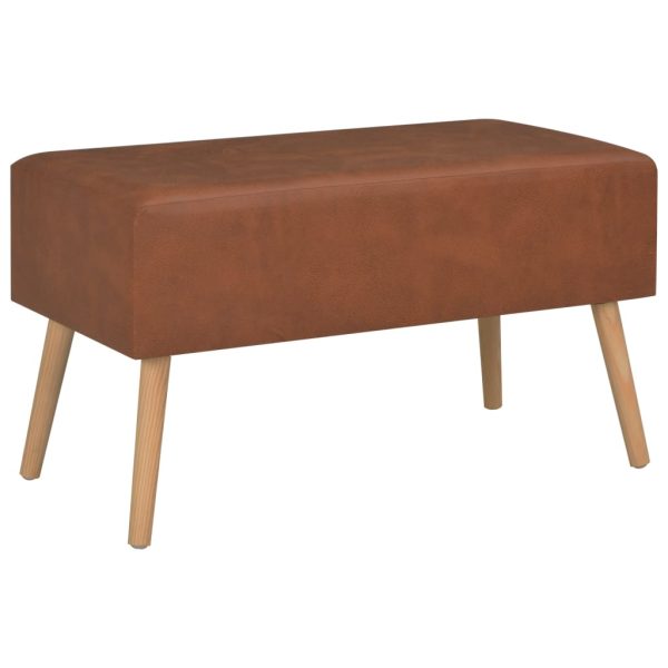 Salontafel 80X40X46 Cm Kunstleer - Afbeelding 3