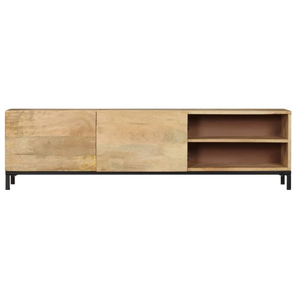 Tv-Meubel 145X30X41 Cm Massief Mangohout - Afbeelding 2