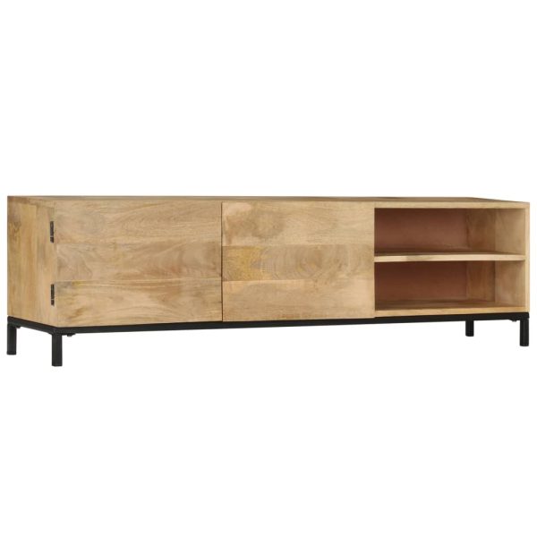 Tv-Meubel 145X30X41 Cm Massief Mangohout - Afbeelding 11