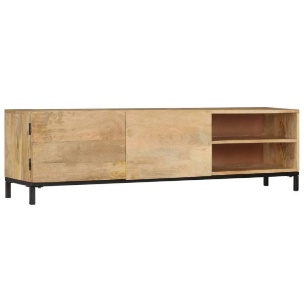 Tv-Meubel 145X30X41 Cm Massief Mangohout - Afbeelding 12