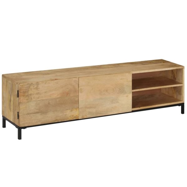 Tv-Meubel 145X30X41 Cm Massief Mangohout - Afbeelding 3