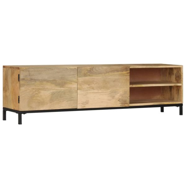 Tv-Meubel 145X30X41 Cm Massief Mangohout - Afbeelding 10