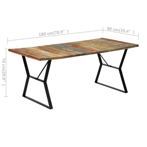 Eettafel Massief Gerecycled Hout - Afbeelding 6