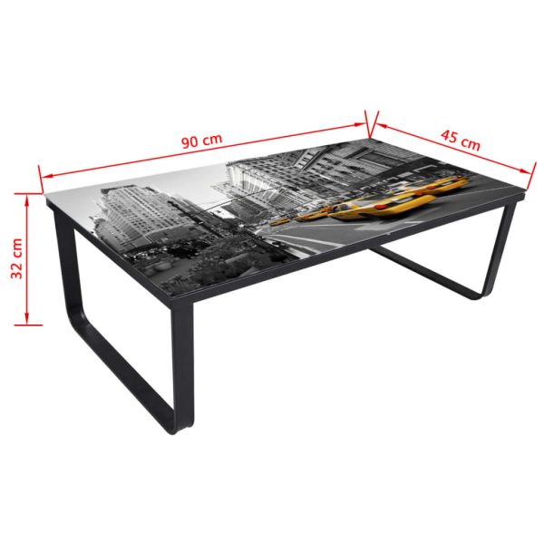 Salontafel Met Glazen Tafelblad Rechthoekig - Afbeelding 5