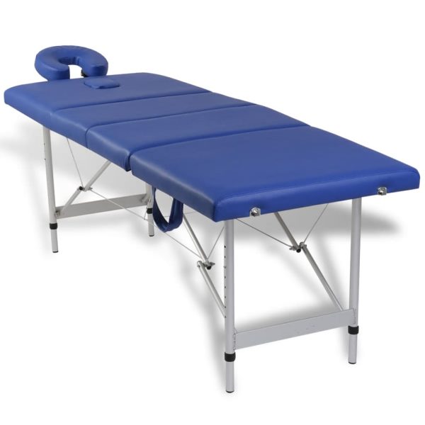 Massagetafel Inklapbaar Met Aluminium Frame (Vier Delen / ) - Afbeelding 2