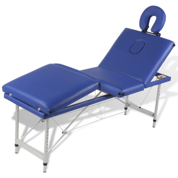 Massagetafel Inklapbaar Met Aluminium Frame (Vier Delen / ) - Afbeelding 4