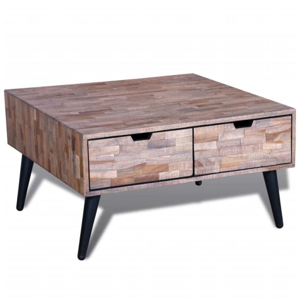 Salontafel Met 4 Lades Gerecycled Teakhout - Afbeelding 2