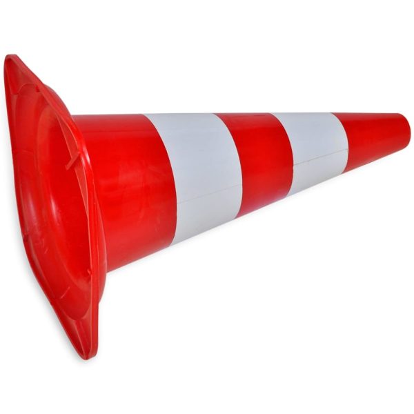 Verkeerskegel Reflecterend 50 Cm Rood En Wit 10 St - Afbeelding 4