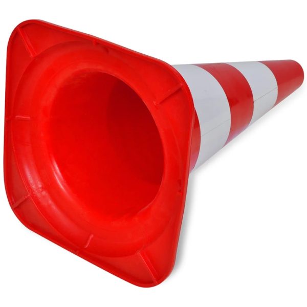 Verkeerskegel Reflecterend 50 Cm Rood En Wit 10 St - Afbeelding 5