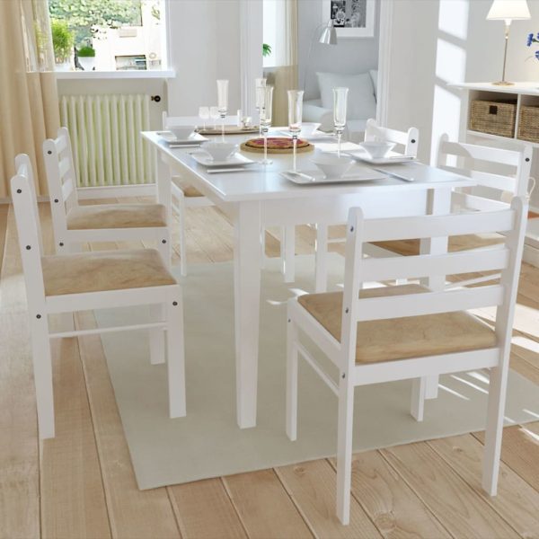 Eetkamerstoelen Massief Rubberwood En Fluweel - Afbeelding 7