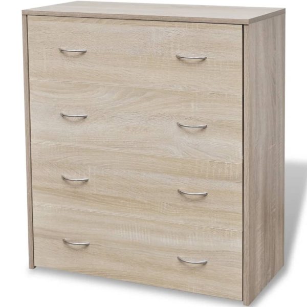 Dressoir Met 4 Lades 60X30,5X71 Cm Kleur - Afbeelding 3