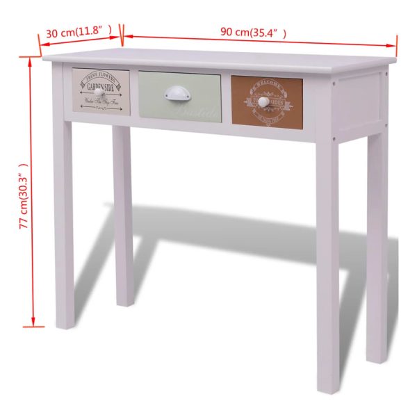 Wandtafel Franse Stijl Hout - Afbeelding 6