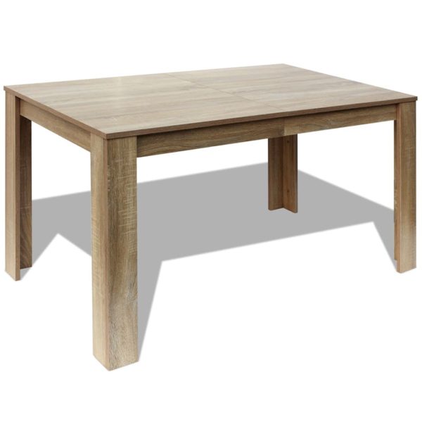 Eettafel 140X80X75 Cm Eikenkleurig - Afbeelding 2