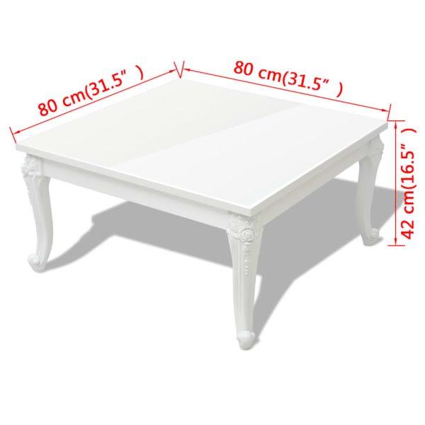 Salontafel Hoogglans Wit - Afbeelding 5