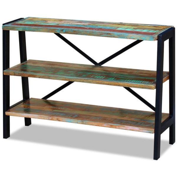 Dressoir 3 Schappen Massief Gerecycled Hout Blauw - Afbeelding 3