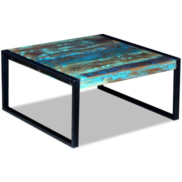 Salontafel 80X80X40 Cm Massief Gerecycled Hout - Afbeelding 3