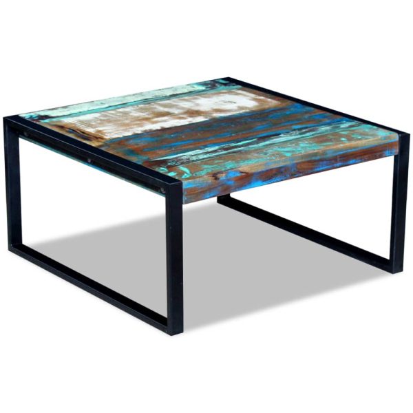 Salontafel 80X80X40 Cm Massief Gerecycled Hout - Afbeelding 4