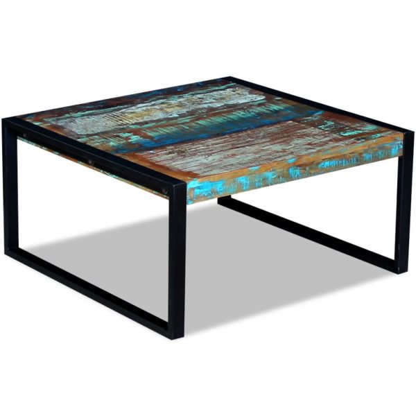 Salontafel 80X80X40 Cm Massief Gerecycled Hout - Afbeelding 5