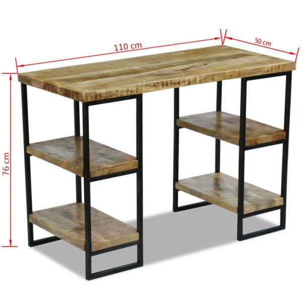 Bureau 110X50X76 Cm Mangohout - Afbeelding 8