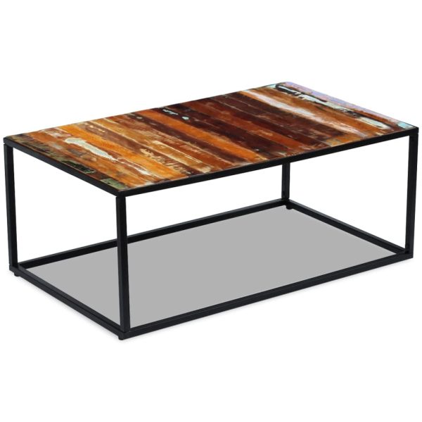 Salontafel 100X60X40 Cm Massief Gerecycled Hout - Afbeelding 2