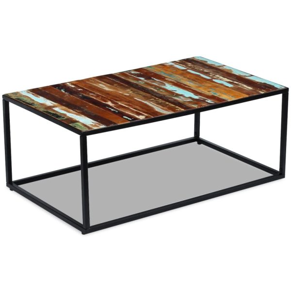 Salontafel 100X60X40 Cm Massief Gerecycled Hout - Afbeelding 3