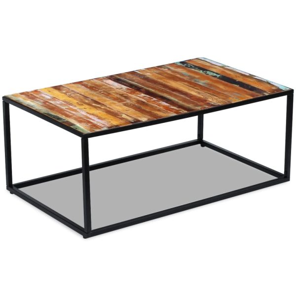 Salontafel 100X60X40 Cm Massief Gerecycled Hout - Afbeelding 5