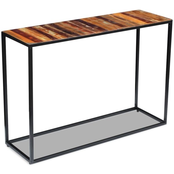 Wandtafel 110X35X76 Cm Massief Gerecycled Hout - Afbeelding 2