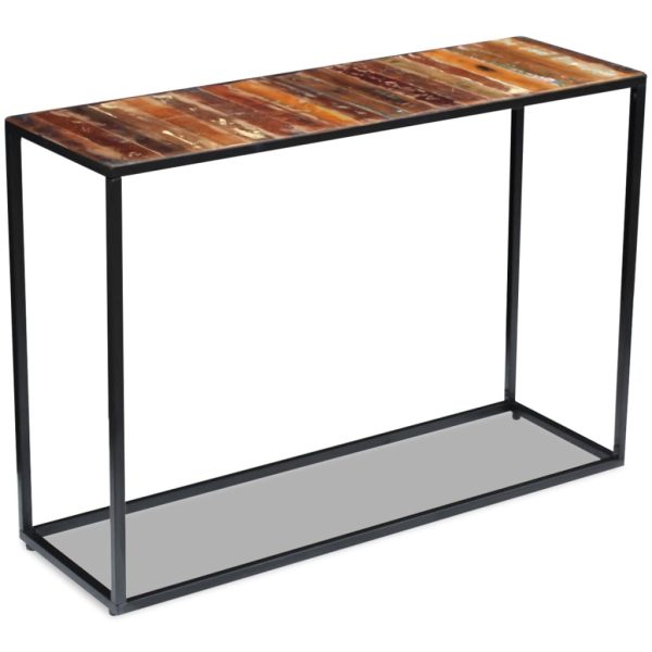 Wandtafel 110X35X76 Cm Massief Gerecycled Hout - Afbeelding 3