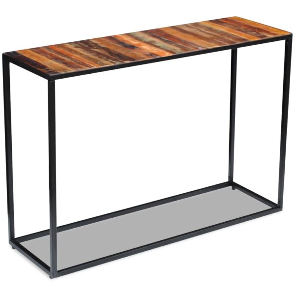 Wandtafel 110X35X76 Cm Massief Gerecycled Hout - Afbeelding 4