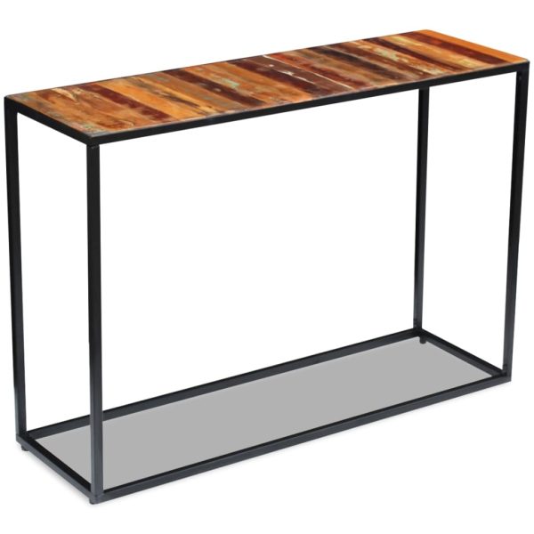 Wandtafel 110X35X76 Cm Massief Gerecycled Hout - Afbeelding 5