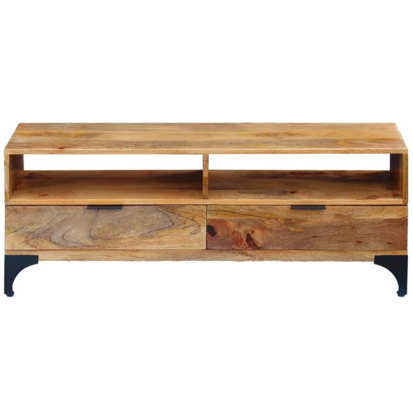 Tv-Meubel 120X35X45 Cm Mangohout - Afbeelding 2