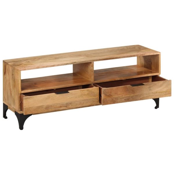 Tv-Meubel 120X35X45 Cm Mangohout - Afbeelding 3