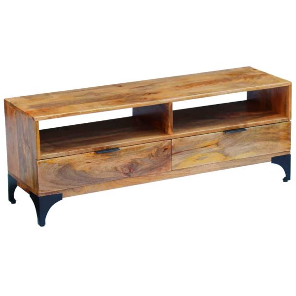 Tv-Meubel 120X35X45 Cm Mangohout - Afbeelding 10