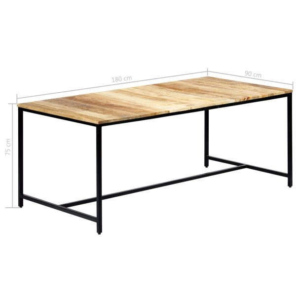 Eettafel Massief Ruw Mangohout - Afbeelding 8