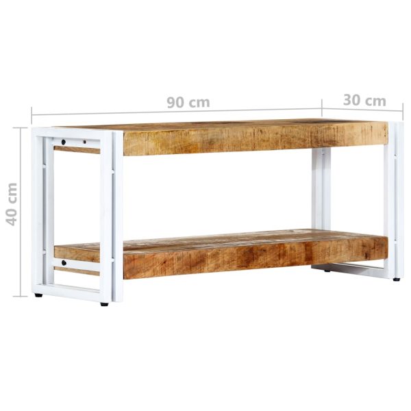 Tv-Meubel 90X30X40 Cm Wit - Afbeelding 7