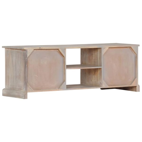 Tv-Meubel 120X30X40 Cm Massief Acaciahout - Afbeelding 3