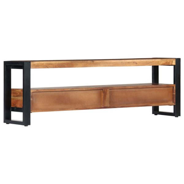 Tv-Meubel 140X30X45 Cm Massief Acaciahout - Afbeelding 4