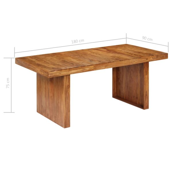 Eettafel 180X90X75 Cm Massief Acaciahout - Afbeelding 8